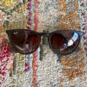 Ray-Ban Erika RB4171 Brown Gradient Tortoise Sunglasses